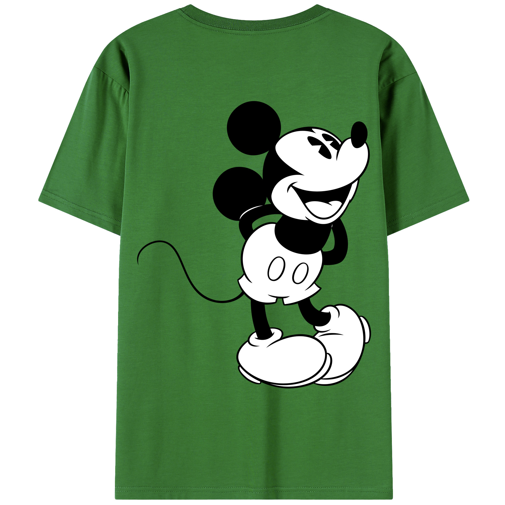 （画像用） ミッキーマウス Mickey Mouse レディース半袖Tシャツ(バックプリント)